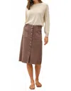 Be Cool Danby Skirt In Brown In Brown