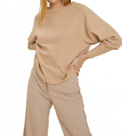 Be Cool Dolman Luxe Sweater In Gold In Brown