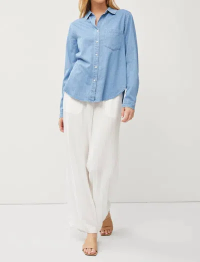Be Cool Donna Shirt In Medium Wash In Blue