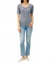 Be Cool Ender Top In Blue In Gray