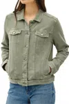 Be Cool Harbor Shacket Jacket In Olive In Green