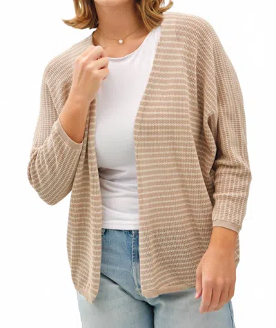 Be Cool Indy Cardigan - Plus In Taupe In Neutral