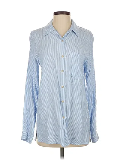 Pre-owned Be Cool Long Sleeve Button Down Shirt In Blue