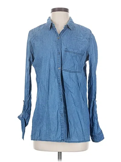 Pre-owned Be Cool Long Sleeve Button Down Shirt In Blue