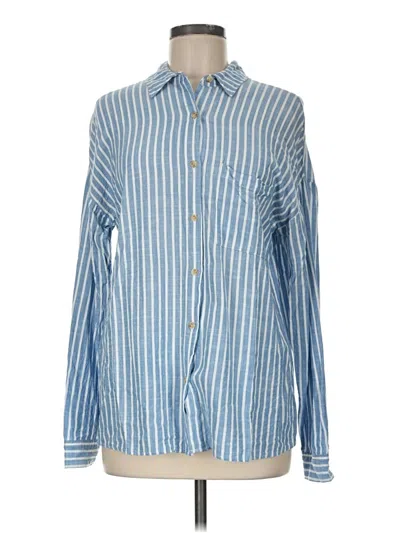 Pre-owned Be Cool Long Sleeve Button Down Shirt In Blue