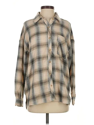 Pre-owned Be Cool Long Sleeve Button Down Shirt In Brown