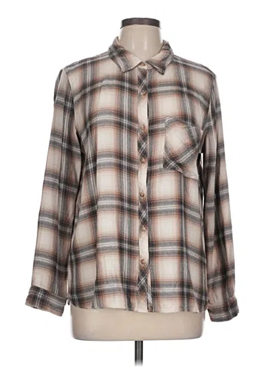 Pre-owned Be Cool Long Sleeve Button Down Shirt In Brown