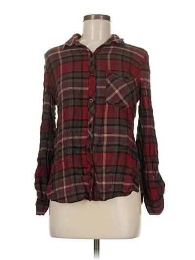 Pre-owned Be Cool Long Sleeve Button Down Shirt In Burgundy