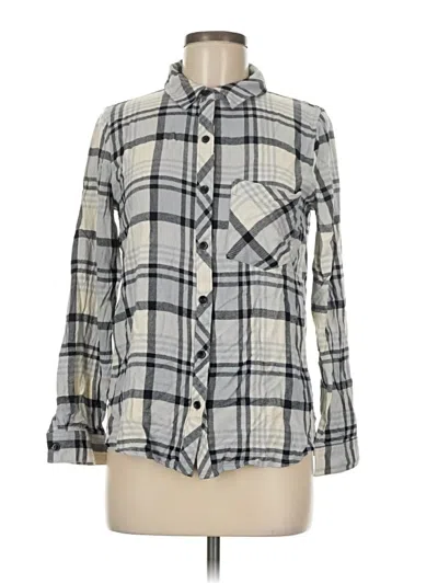 Pre-owned Be Cool Long Sleeve Button Down Shirt In Gray
