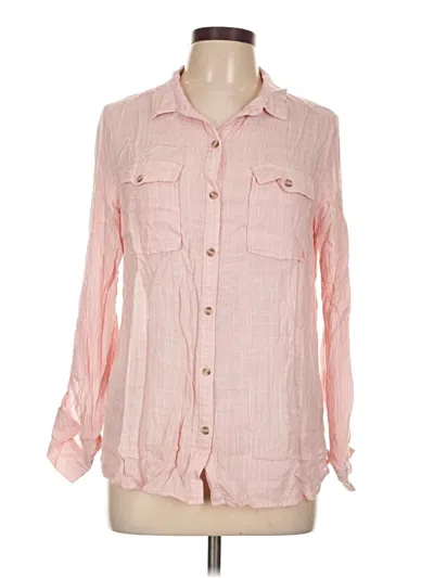 Pre-owned Be Cool Long Sleeve Button Down Shirt In Pink