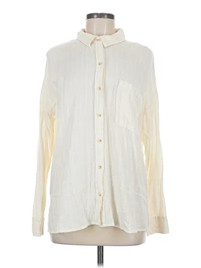 Pre-owned Be Cool Long Sleeve Button Down Shirt In White
