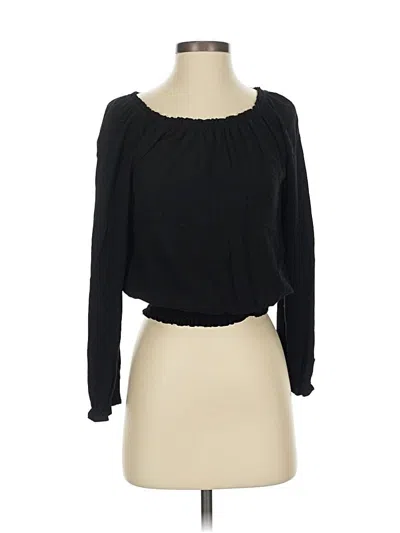 Pre-owned Be Cool Long Sleeve Top Black Boatneck Tops