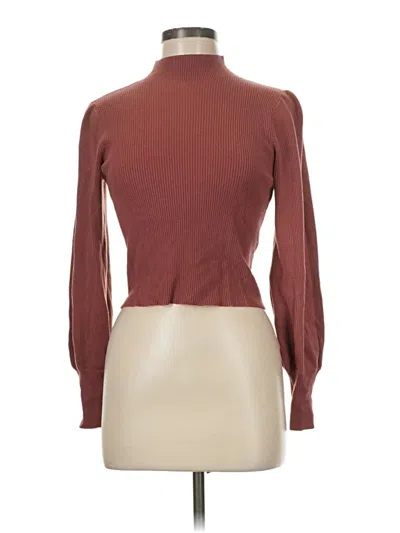 Pre-owned Be Cool Long Sleeve Top Brown Turtleneck Tops