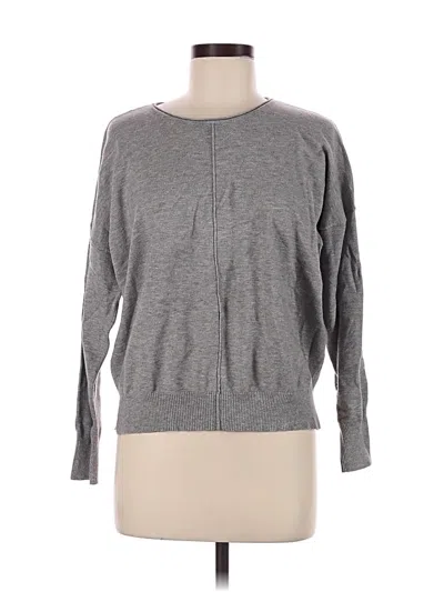 Pre-owned Be Cool Long Sleeve Top Gray Crew Neck Tops
