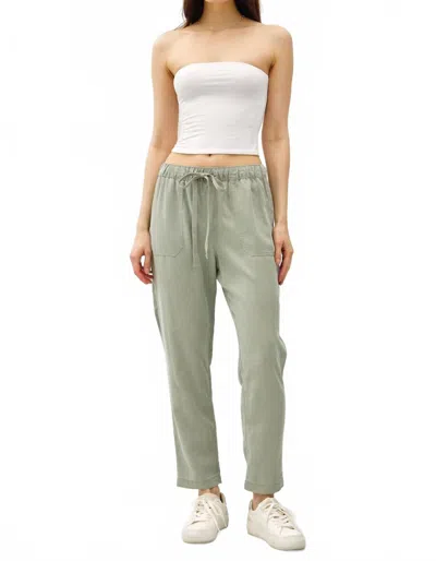 Be Cool Meadow Ankle Pant In Sage In Green