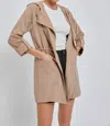 Be Cool Peachskin Jacket In Hazelnut In Multi