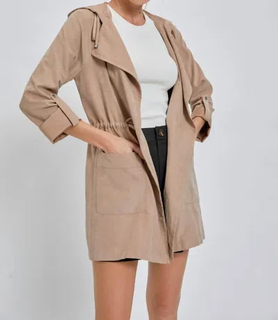 Be Cool Peachskin Jacket In Hazelnut In Multi