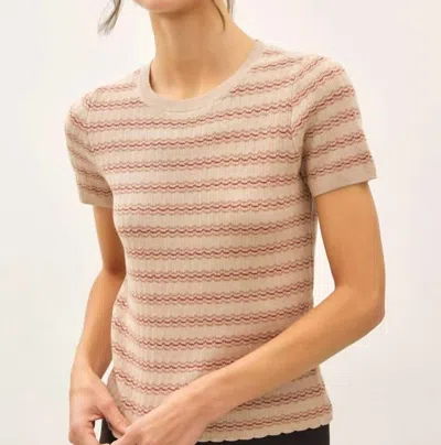 Be Cool Rhett Top Beige In Brown