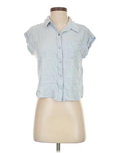 Pre-owned Be Cool Short Sleeve Blouse In Blue
