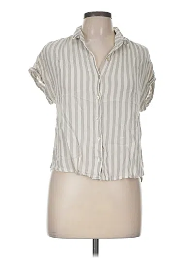 Pre-owned Be Cool Short Sleeve Blouse In Ivory