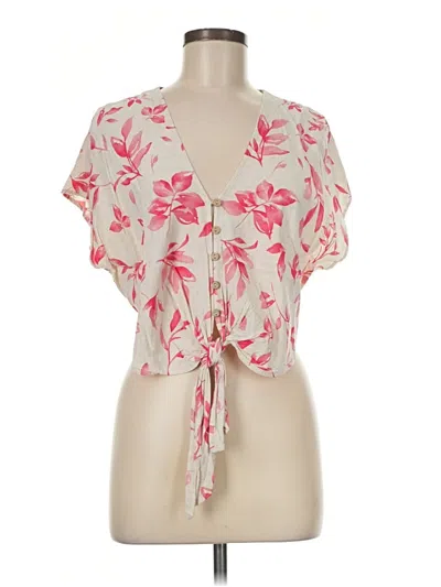 Pre-owned Be Cool Short Sleeve Blouse In Pink