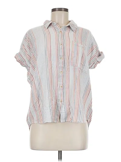 Pre-owned Be Cool Short Sleeve Blouse In White