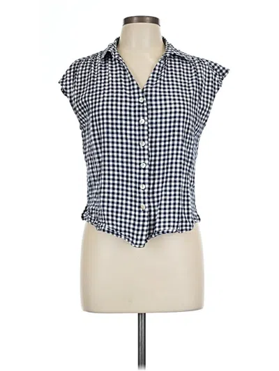 Pre-owned Be Cool Sleeveless Button Down Shirt In Blue
