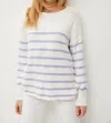BE COOL STRIPED SWEATER IN LAVENDER
