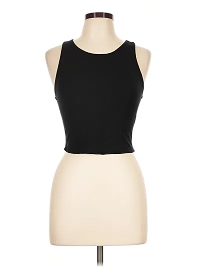 Pre-owned Be Cool Tank Top Black Halter Neckline Tops