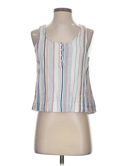 Pre-owned Be Cool Tank Top White Halter Neckline Tops