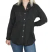 Be Cool Tencel Button Down Shirt In Charcoal In Black