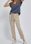 Be Cool Tencel Drawstring Pocket Pant In Sand In Beige