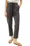 Be Cool Tencel Tapered Pants In Charcoal In Gray