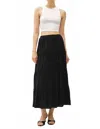 Be Cool Tiered Maxi Skirt In Black In Black