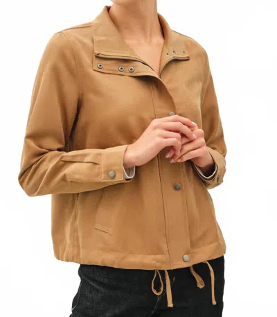 Be Cool Tonia Soft Utility Jacket In Camel In Brown