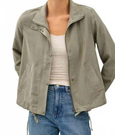 Be Cool Tonia Soft Utility Jacket In Spruce In Brown