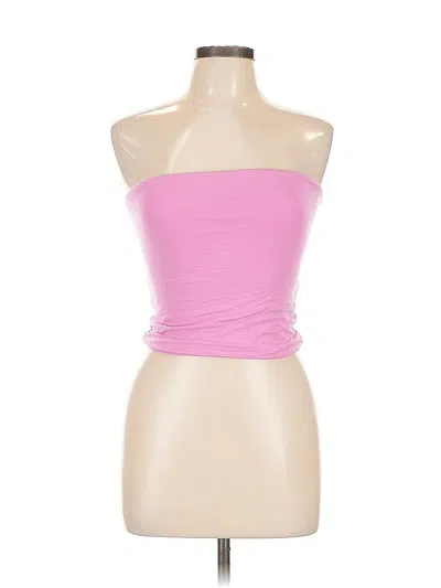 Pre-owned Be Cool Tube Top Pink Strapless Neckline Tops