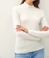 Be Cool Ultra Soft Turtleneck Top In Ivory In Multi
