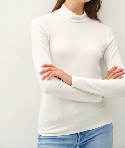 Be Cool Ultra Soft Turtleneck Top In Ivory In Multi