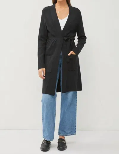 Be Cool Way I Do Knit Coat In Black