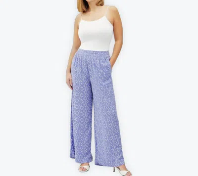 Be Cool Wide Leg Pant - Plus In Indigo In Multi