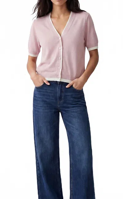Be Cool Women's Double Layer Cardigan In Blush In Pink