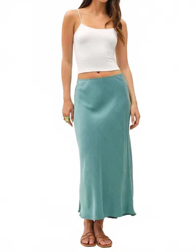 Be Cool Women's Sea Glass Midi Skirt In Jade In Blue
