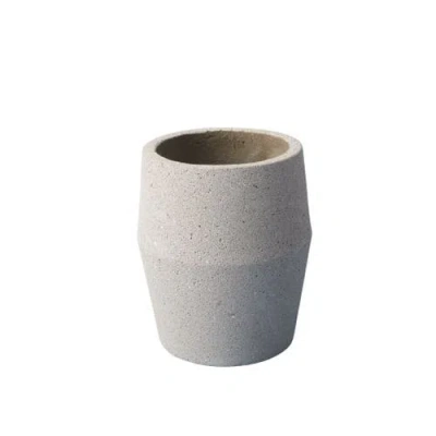 Be Home Amadeo Cement Planter In Gray