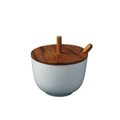 Be Home Amelia Pinch Pot Cellar & Spoon In Brown