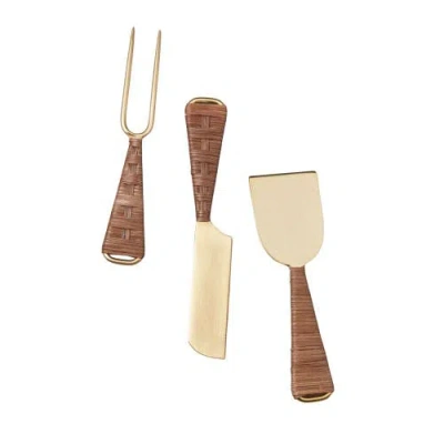 Be Home Ananta Cheese Knife In Brown
