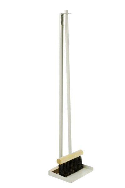 Be Home Andree Jardin "mr & Mrs Clynk" Dustpan & Hand Brush In Silver