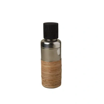 Be Home Arendal Rattan Cocktail Shaker In Black