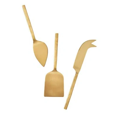 Be Home Azura Cheese Set In Gold
