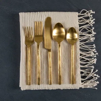 Be Home Azura Flatware Set, Gold